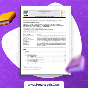 معرفی و دانلود PDF مقاله توالی ژنوم سرطان 8 صفحه پی دی اف