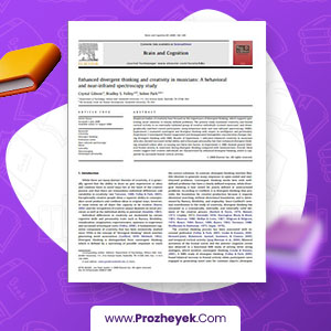 مقاله تقویت تفکر واگرا و خلاقیت در نوازندگان کریستال گیبسون 8 صفحه پی دی اف